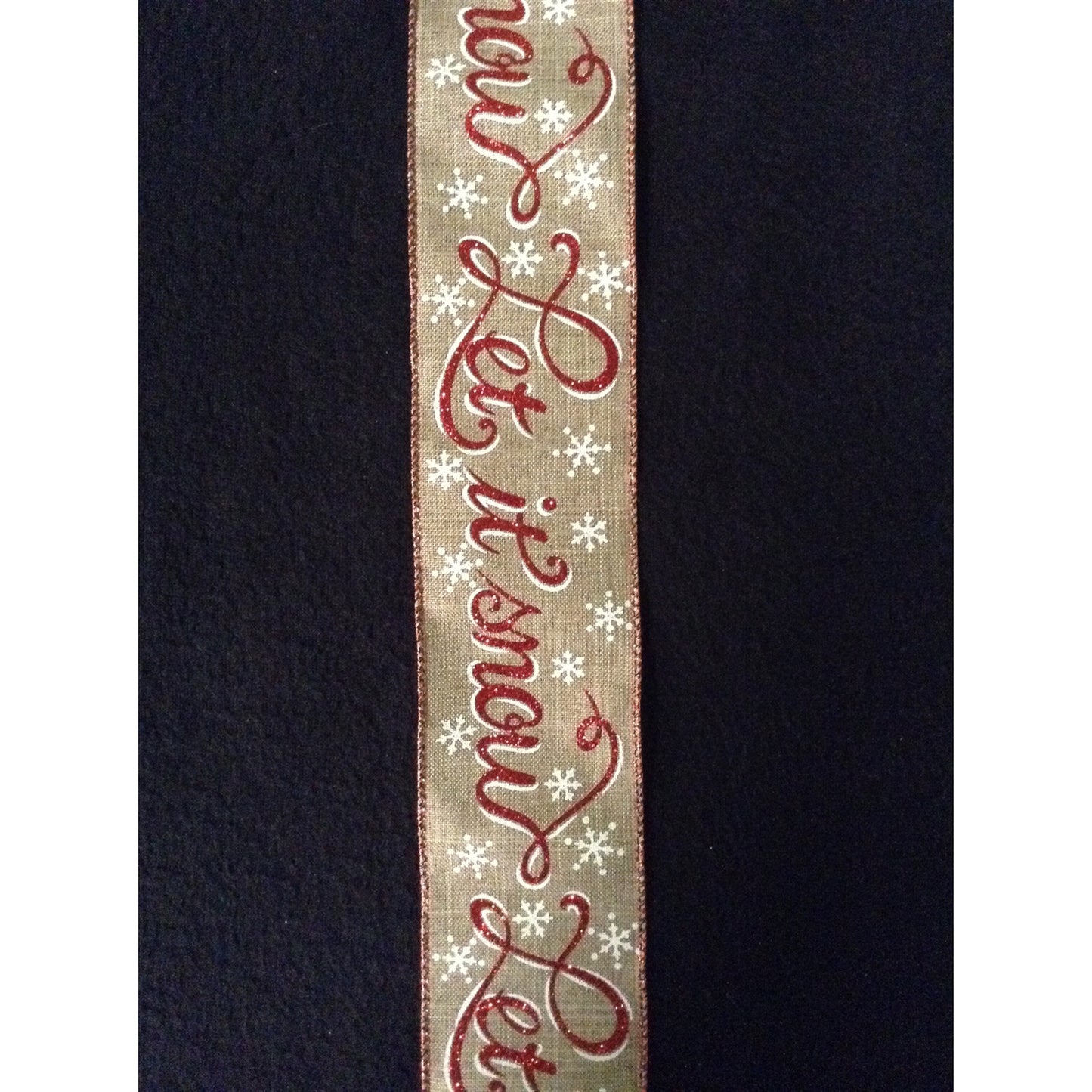 Let It Snow Ribbon (2.5" x 10yd)