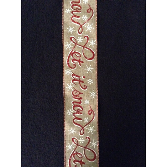 Let It Snow Ribbon (2.5" x 10yd)