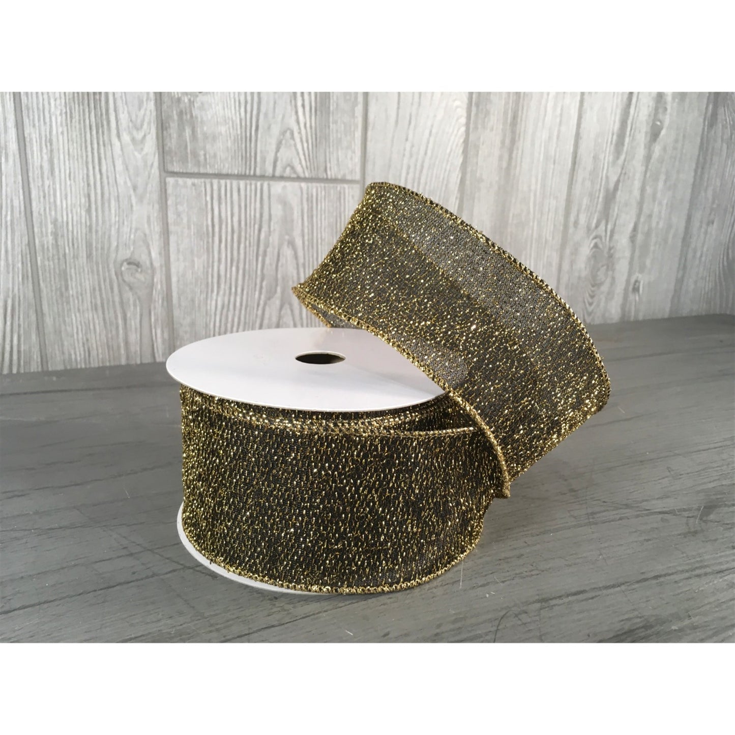 2.5"X10YD Metallic Mesh Ribbon in Antique Gold | YT