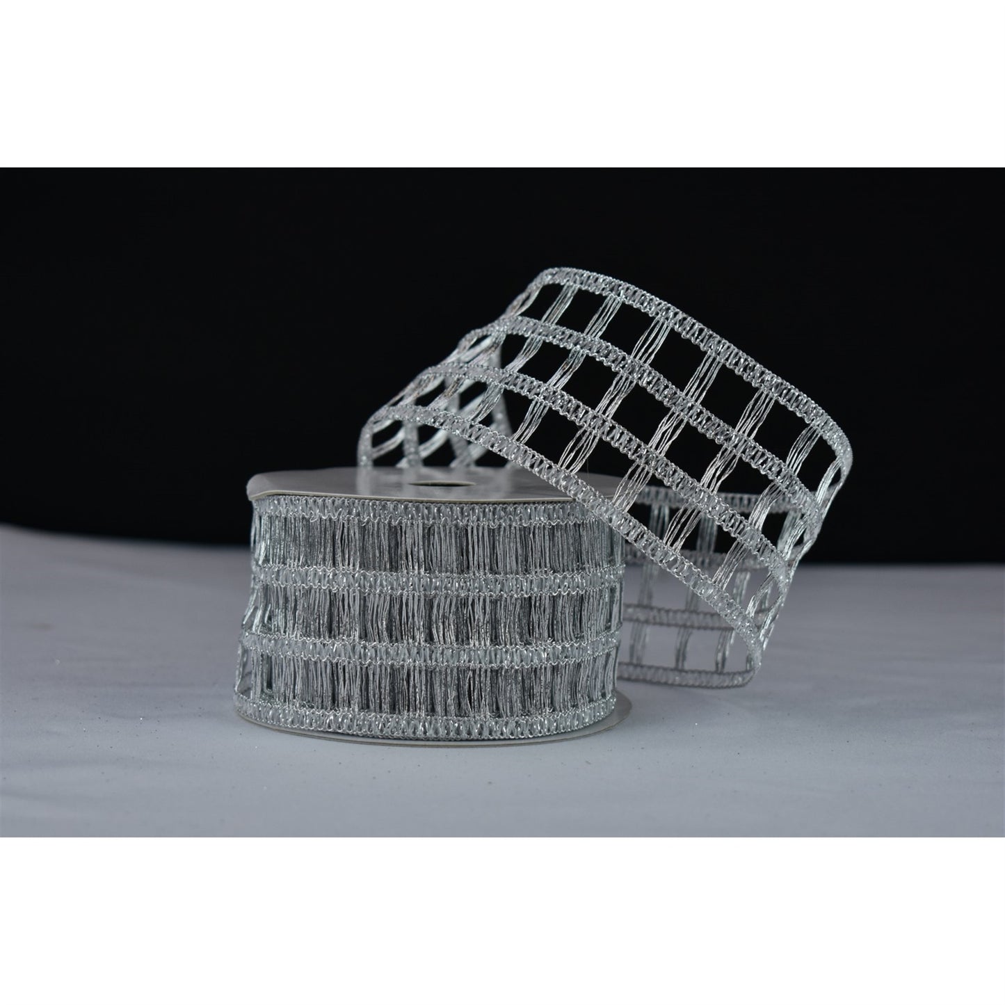 2.5" x 10YD Knitted Metallic Net Ribbon | YT