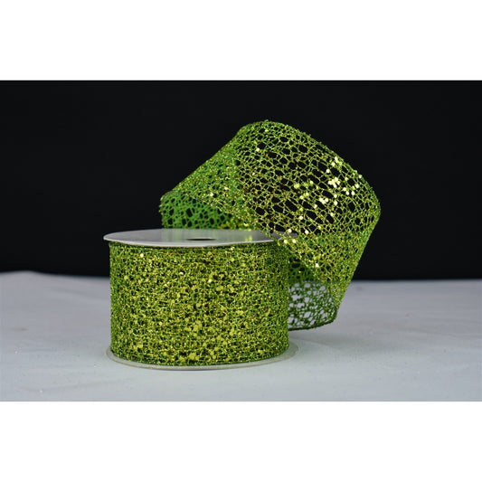 2.5" x 10yd Metallic / Sequin Mesh Ribbon | YT