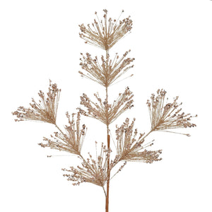 30" Sequin Sparkle Pine Spray in Rose/Gold | XJ