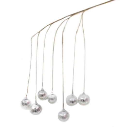 42" Pendant Ball Spray in Silver | TA