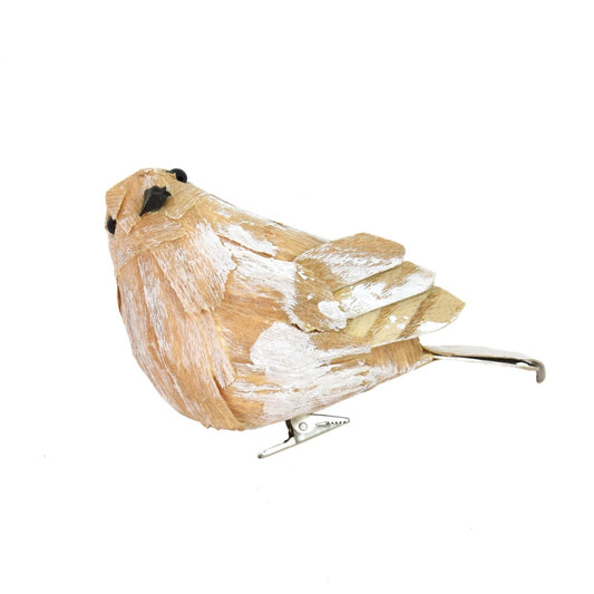 Veneer Bird 6.5" x 2.75" x 3.5" in Alabaster