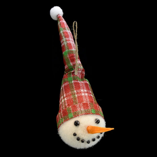 4" Snowman Head Long Peppermint Twist Hat | BF