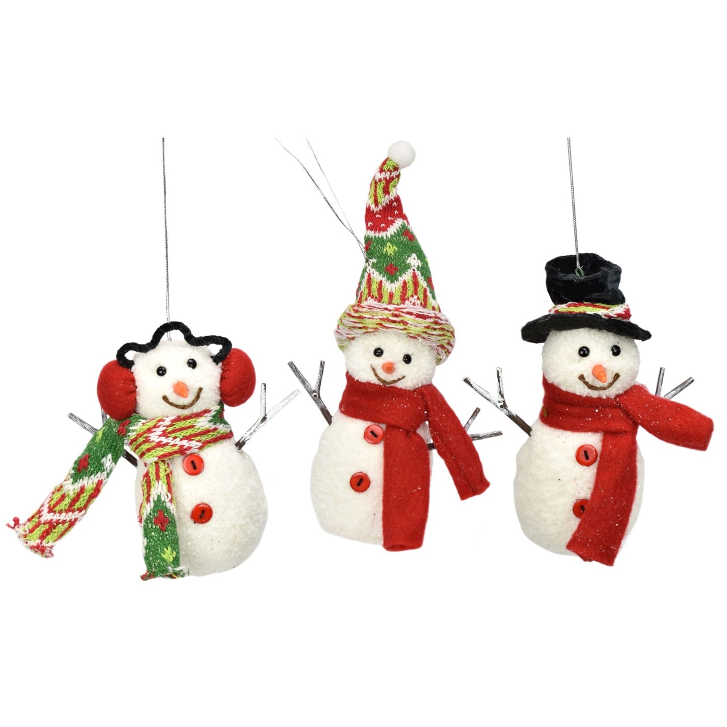 6.5" Whimsical Wishes Snowman Ornaments (Each Sold Separately) | BF