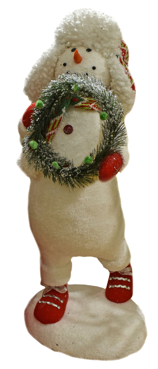25.5" Whimsical Wishes Snowman with Wreath | BF