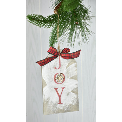 7.5" Wooden Tag Ornament Asst. | BF