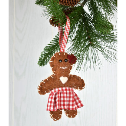 6" Wool Stitched Gingerbread Ornament Small Asst. | BF
