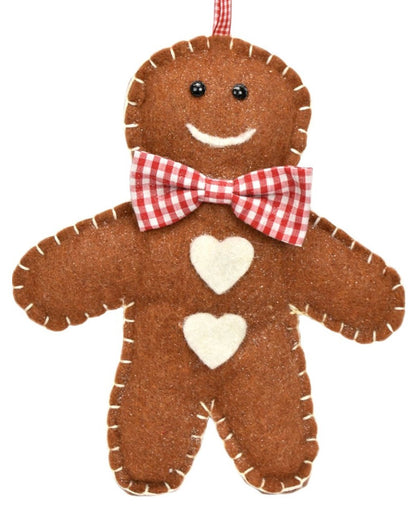 11.5" Wool Stitched Gingerbread Ornament Large Asst. | BF