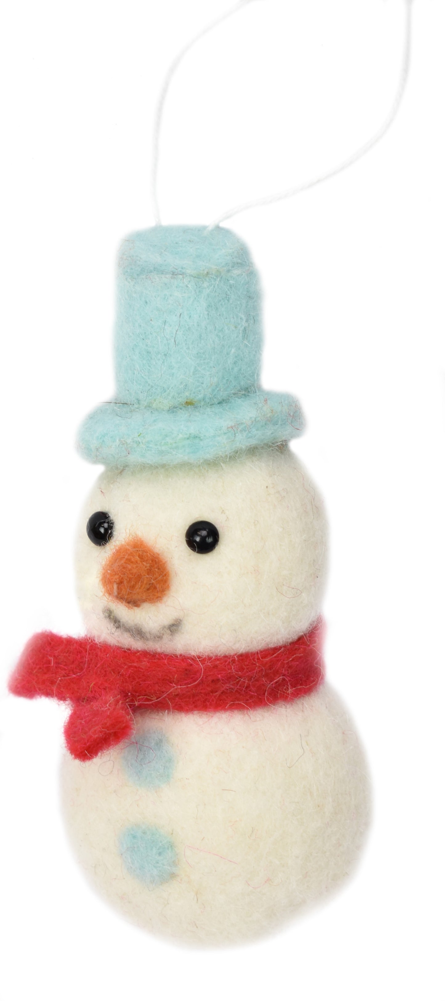 4.5" Retro Wool Snowman Ornament | BF