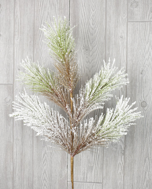 33.5" Snowed Foxtail Pine Spray | BF