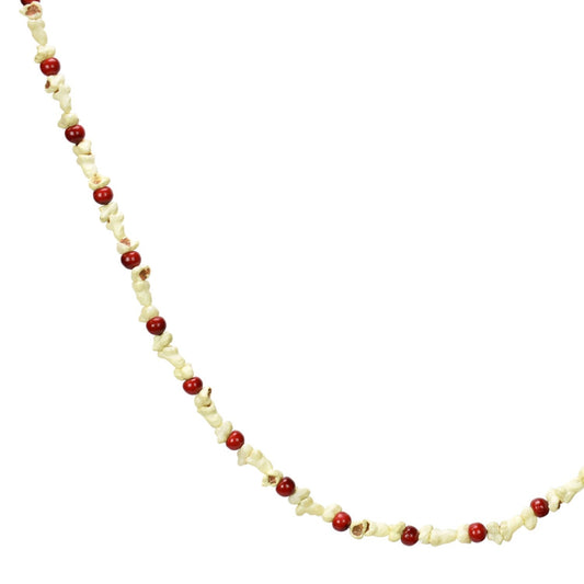 5' Popcorn Cranberry Garland | QS