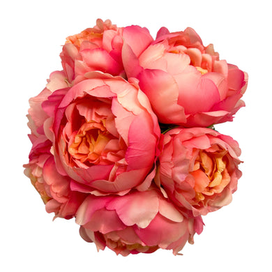 Perfect Peony Bouquet x 7 - 11” - Dk. Pink |YSE