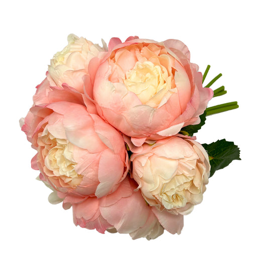 Perfect Peony Bouquet x 7 - 11” - Lt. Pink |YSE