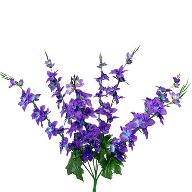 Delphinium Bush x 7 - 28” - Purple/Blue |BYE
