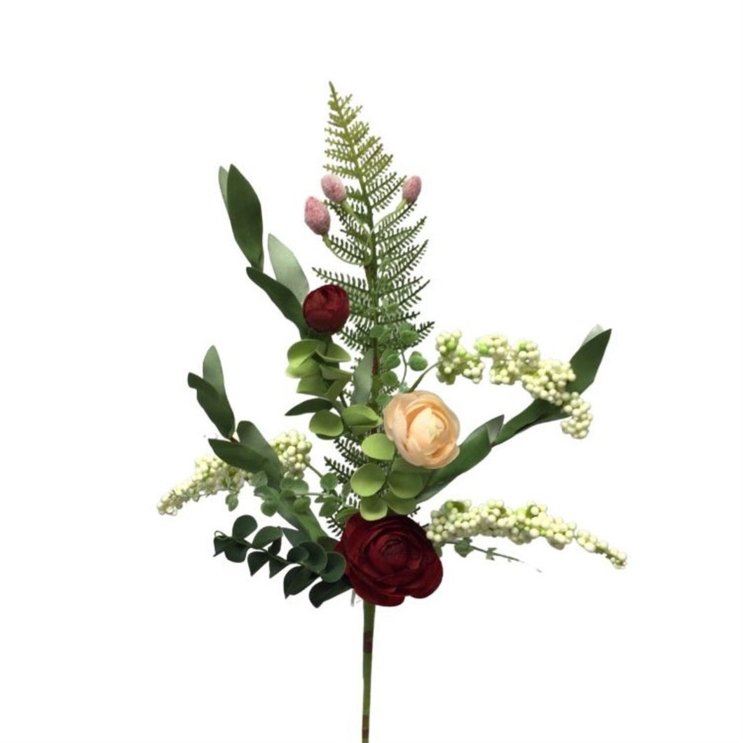 Spring Ranunculus Berry Mixed Spray 21.5