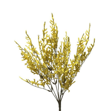 Faux Dried Caspia Bush - Yellow 14'' | YSE