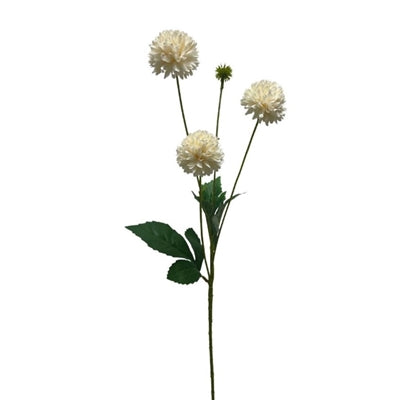 23.5" Mini Ball Chrysanthemum Spray in Cream | YSE