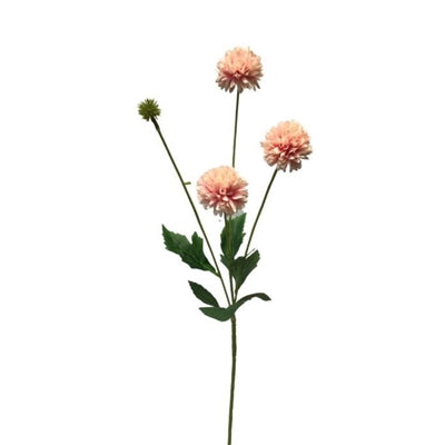 23.5" Mini Ball Chrysanthemum Spray in Peach/Pink | YSE