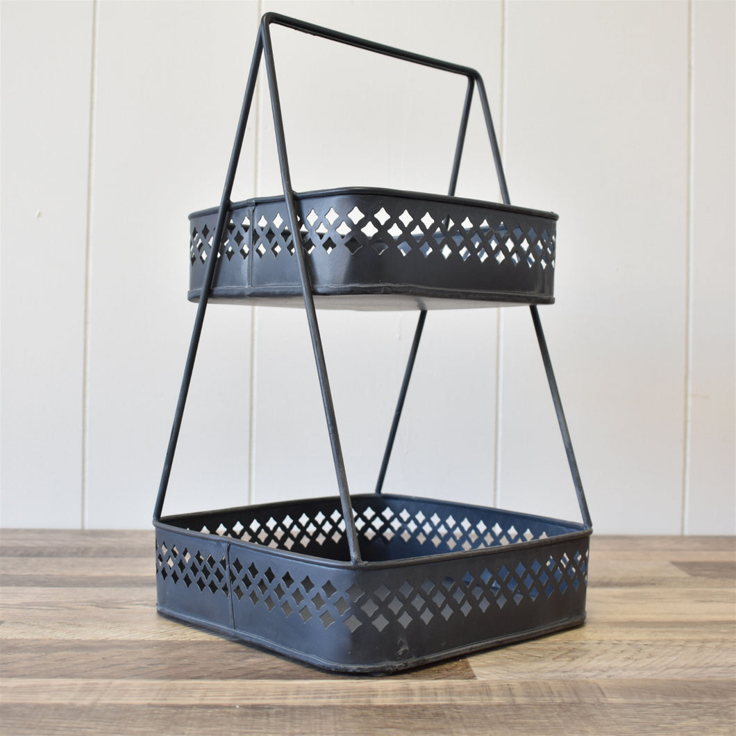 Two Tier Metal Tray