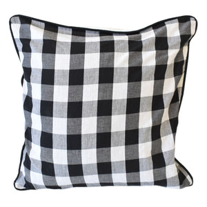 18" x 18" Black and White "gather" Pillow | DCF