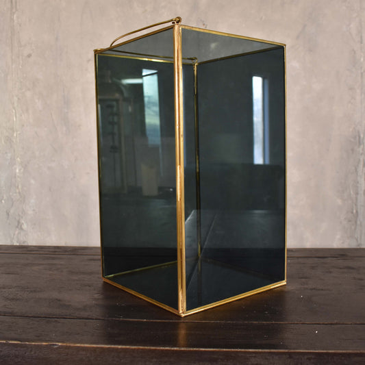 Medium Modern Column Lantern with Smoky Glass | DCH