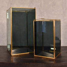 Load image into Gallery viewer, Medium Modern Column Lantern with Smoky Glass | DCH