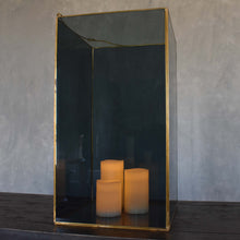 Load image into Gallery viewer, Extra Large Modern Column Lantern with Smoky Glass | DCH