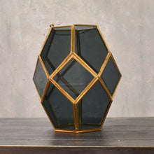 Load image into Gallery viewer, Small Paragon Geometric Lantern with Smoky Glass | DCH