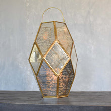 Load image into Gallery viewer, Medium Paragon Geometric Lantern with Antique Glass | DCH