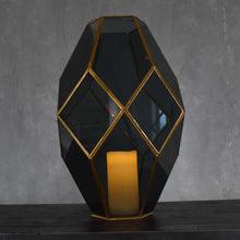 Load image into Gallery viewer, Large Paragon Geometric Lantern with Smoky Glass | DCH