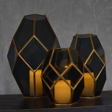 Load image into Gallery viewer, Large Paragon Geometric Lantern with Smoky Glass | DCH