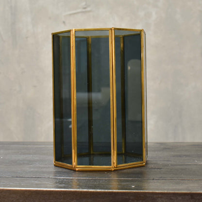 Small Corinth Column Lantern with Smoky Glass | DCH