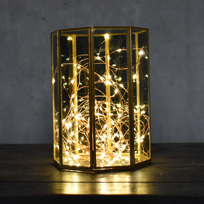 Small Corinth Column Lantern with Smoky Glass | DCH