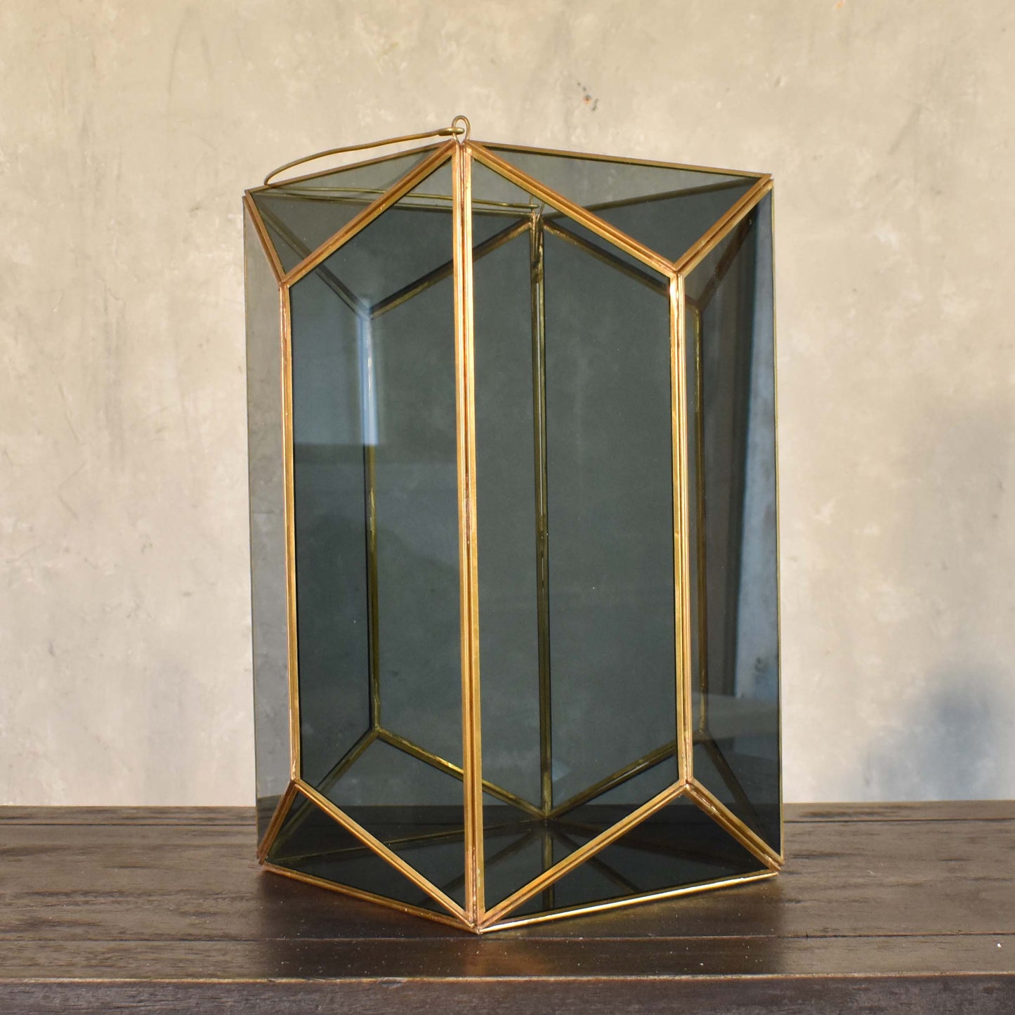 Small Noble Lantern with Smoky Glass | DCH