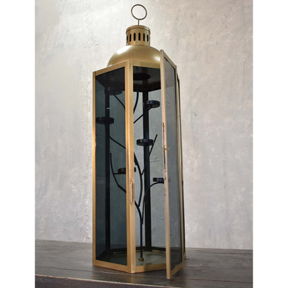 Small Morning Song Lantern with Smoky Glass | DCH