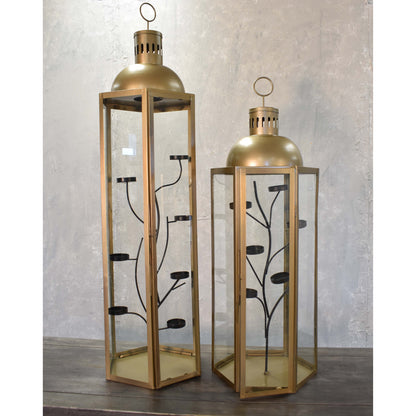 Large Morning Song Lantern with Clear Glass | DCH