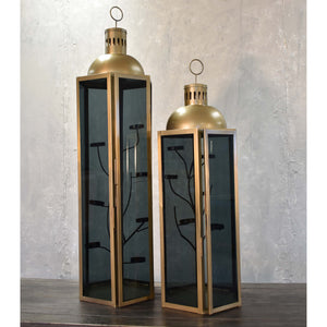 Large Morning Song Lantern with Smoky Glass | DCH
