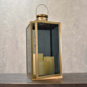 Large Icon Lantern with Smoky Glass | DCH