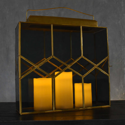 Large Medina Lantern with Smoky Glass | DCH