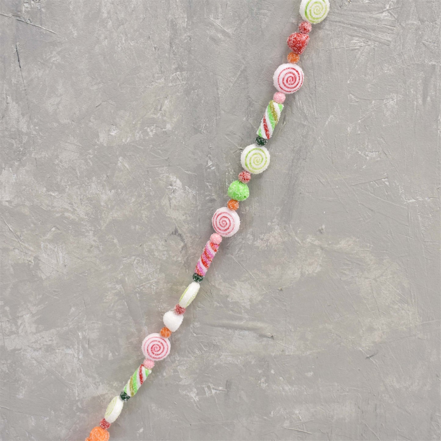 Frosted Mixed Candy Garland 72'' | YKC22