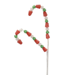 Gum Drop Candy Cane 24.5" in Red Green White | YKC22