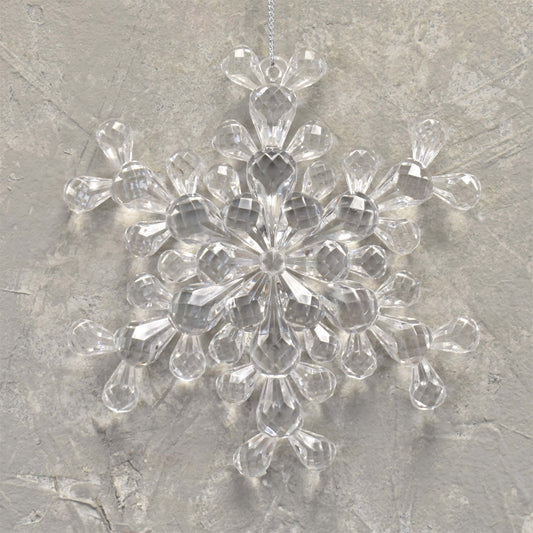 Crystal Snowflake Ornament 4.75" | YKC22