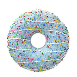 Sprinkle Covered Donut Ornament 5.75" in Blue | YKC22