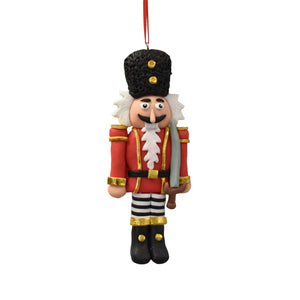 Nutcracker Ornament 5" in Red Black White | YKC22