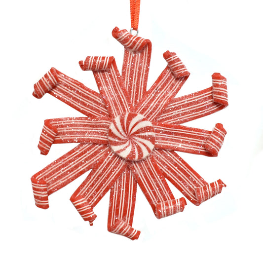 Clay Dough Licorice Ornament 4.5" in Red White | LCC22