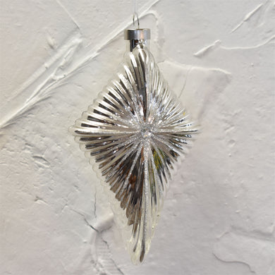 Shining Star of Bethlehem Glass Ornament 3.75