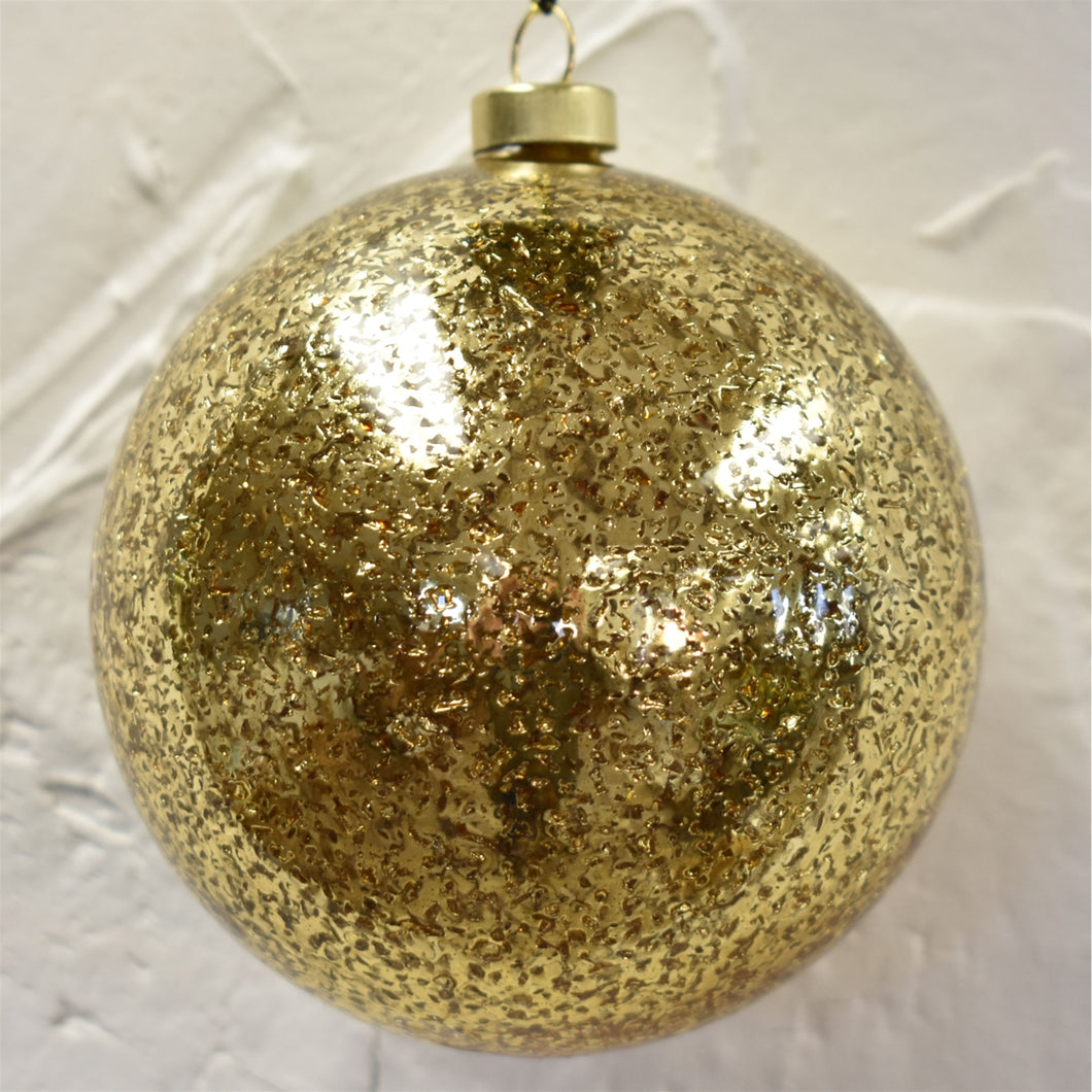 Textured Antique Ball Glass Ornament 4
