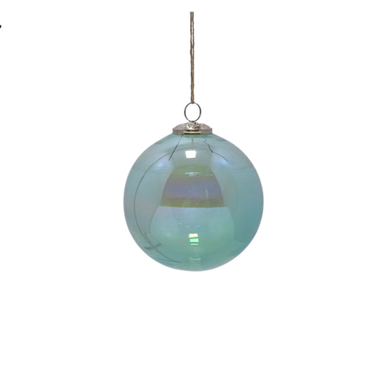 Iridescent Glass Ball 6''-Mint